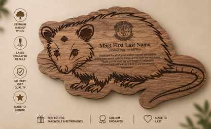 Custom Military Plaque | Personalized Service Award Gift