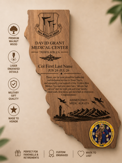 Custom Military Plaque | Personalized Service Award Gift