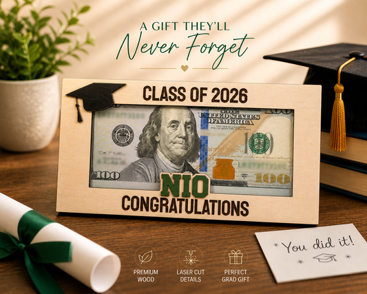 Graduation Money Holder with Custom Name– Class of 2026